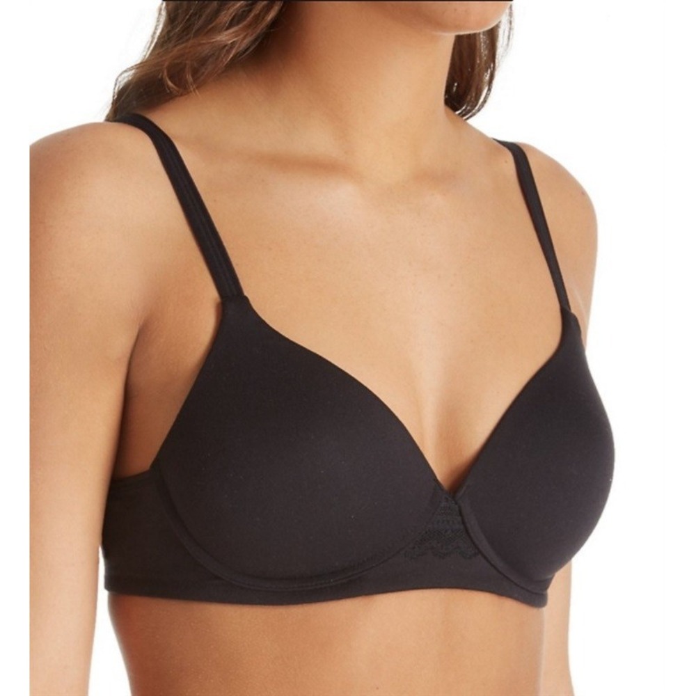 NWOT Hanes Ultimate ComfortFlex Natural Lift 2XL Wirefree Bra HU25 Black 117376